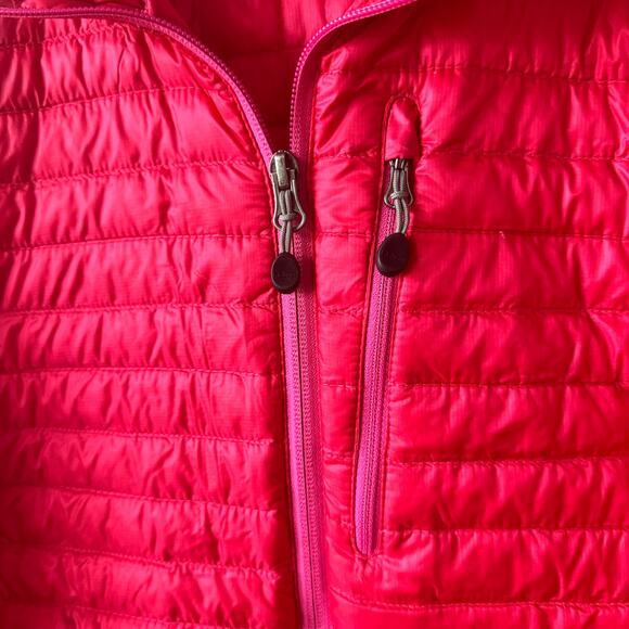 L.L. Bean Jacket Women S Red Primaloft Downtek Stowaway Packaway Lightweight - Picture 6 of 8